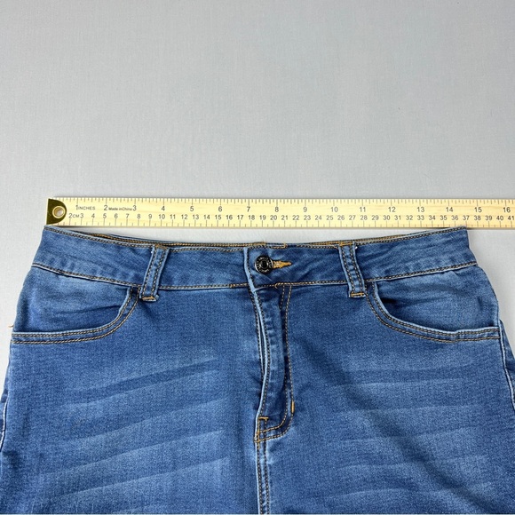 Sweet Look Jeans Wide Leg Women Juniors Mid Rise Blue Size 9 - Picture 11 of 11